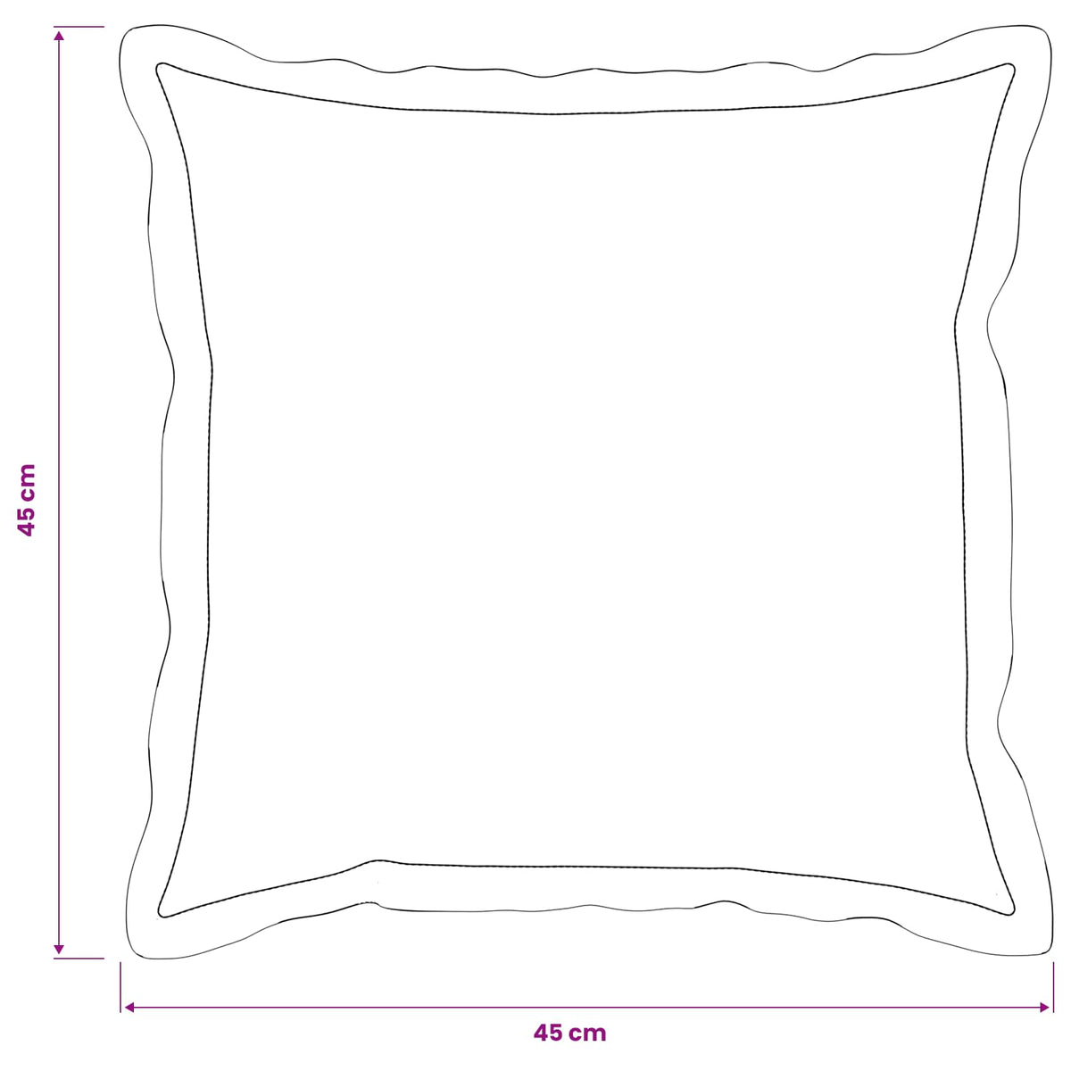 vidaXL Poszewka na poduszkę 2 pcs HOUTEN niebieski 45 x 45 cm