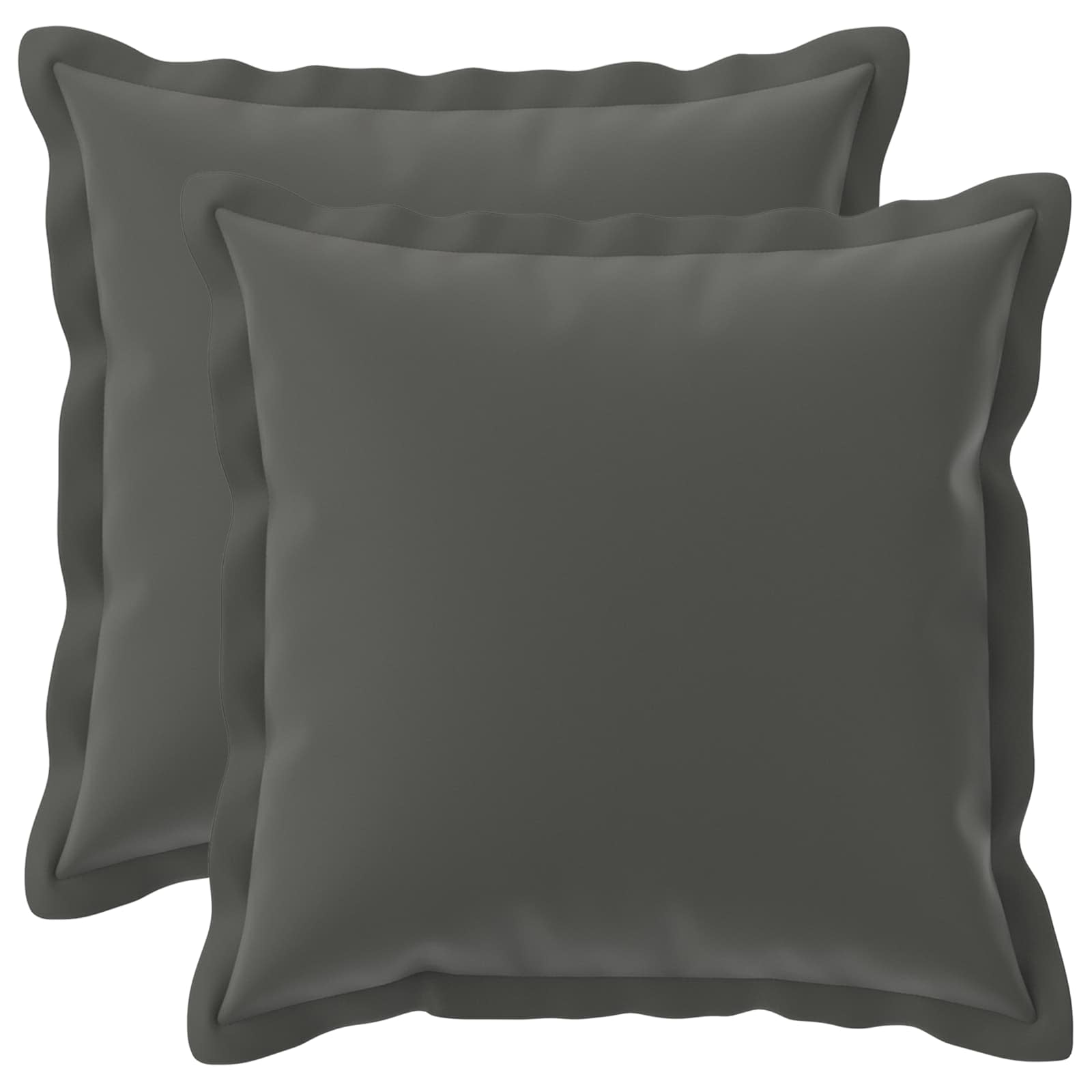 vidaXL Poszewka na poduszkę 2 szt. HOUTEN antracytowy 45 x 45 cm