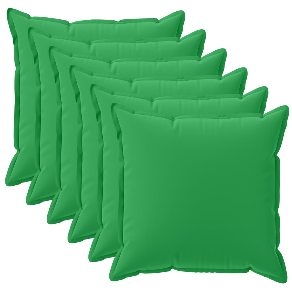 vidaXL Poszewka na poduszkę 6 szt. HOUTEN zielony 45 x 45 cm Poliester