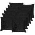 vidaXL Poszewka na poduszkę 12 pcs HOUTEN Czarny 45 x 45 cm Flanela