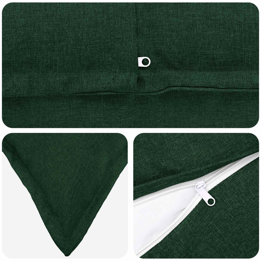 vidaXL Poszewka na poduszkę 12 pcs HOUTEN Ciemnozielony 50 x 50 cm