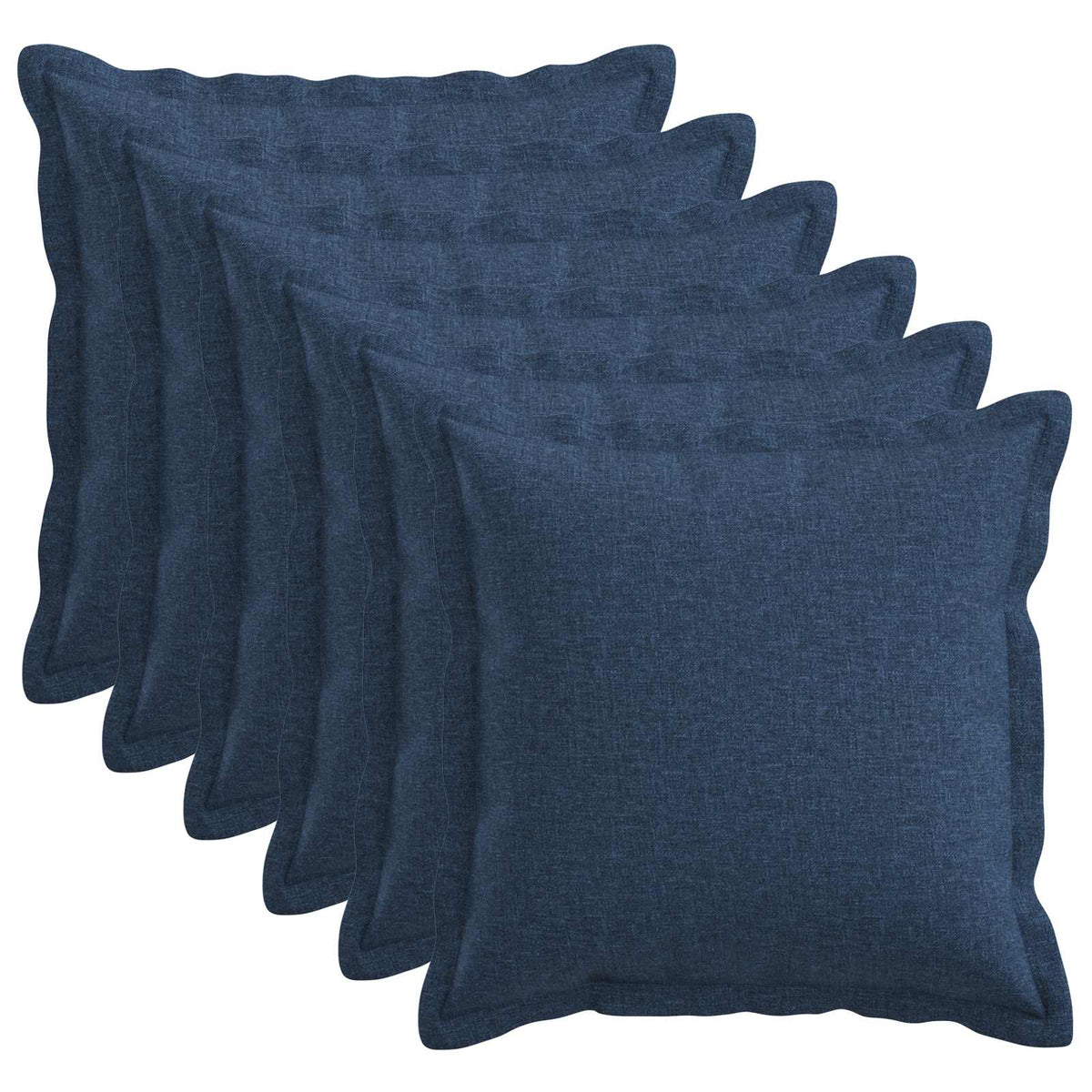 vidaXL Poszewka na poduszkę 6 pcs HOUTEN niebieski 50 x 50 cm