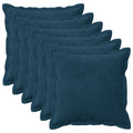 vidaXL Poszewka na poduszkę 6 pcs HOUTEN niebieski 50 x 50 cm Welur