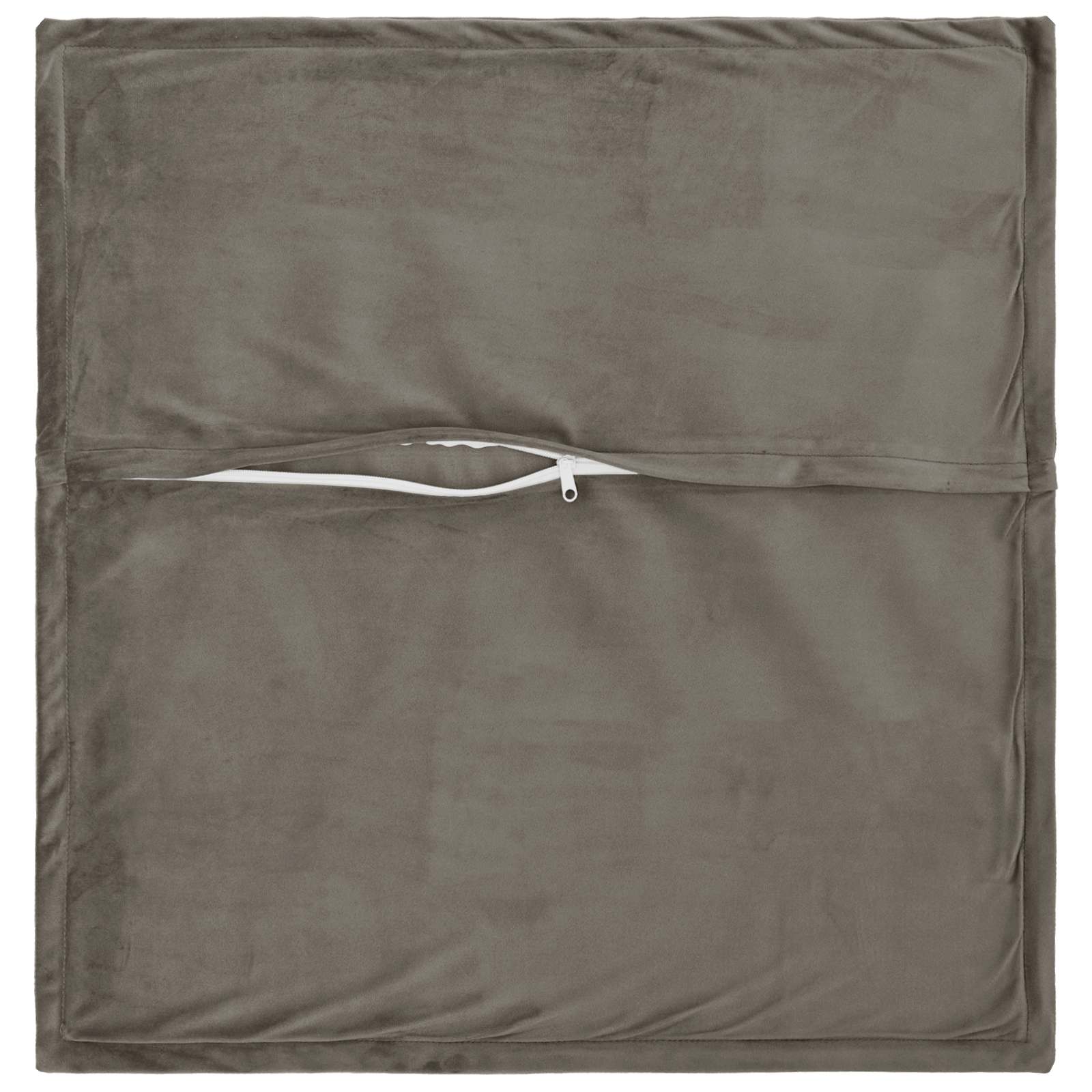 vidaXL Poszewka na poduszkę 2 pcs HOUTEN jasnoszary 50 x 50 cm Welur