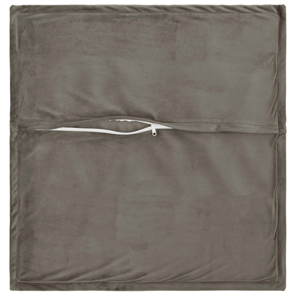 vidaXL Poszewka na poduszkę 12 pcs HOUTEN jasnoszary 50 x 50 cm Welur