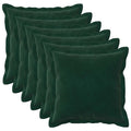 vidaXL Poszewka na poduszkę 6 pcs HOUTEN Ciemnozielony 50 x 50 cm
