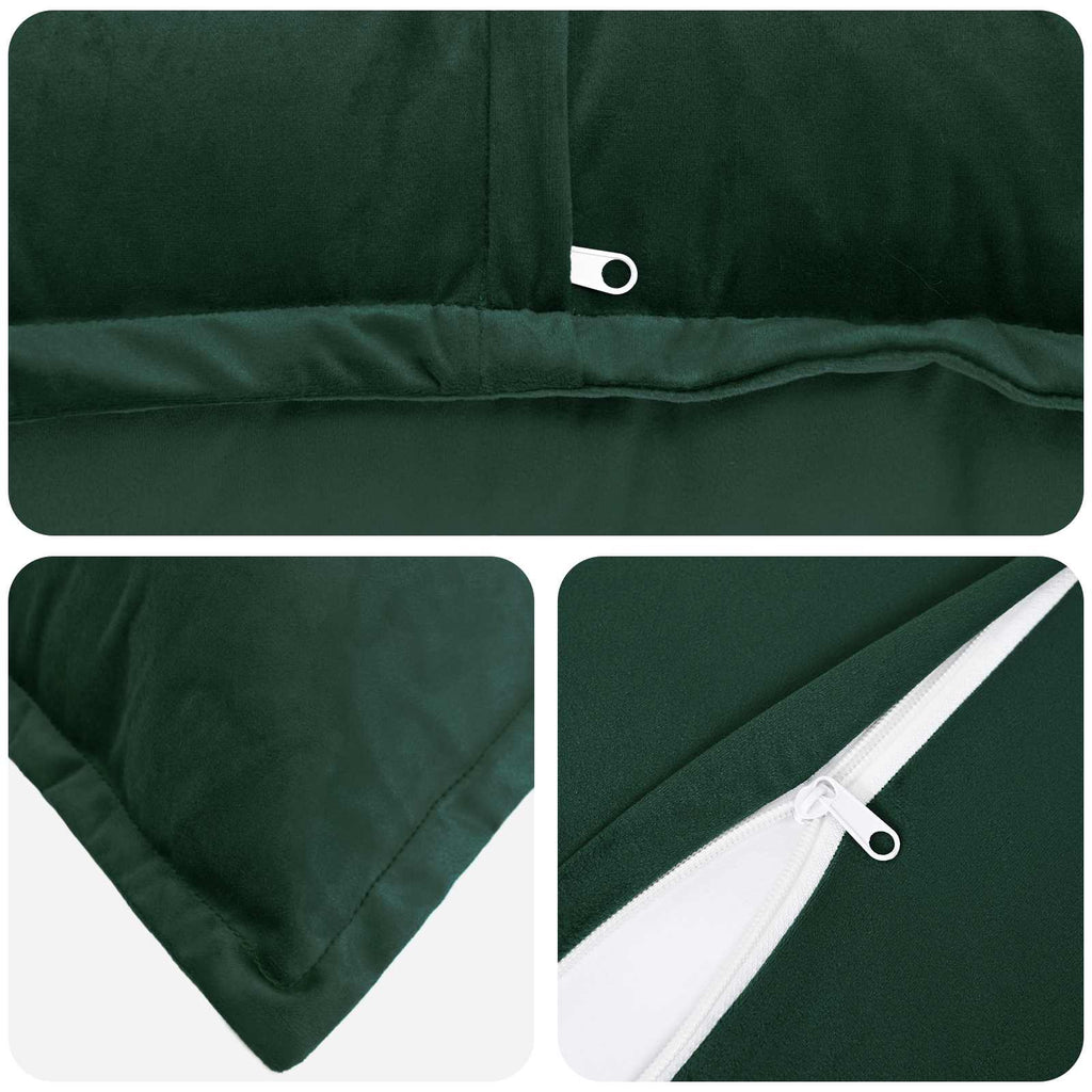 vidaXL Poszewka na poduszkę 12 pcs HOUTEN Ciemnozielony 50 x 50 cm
