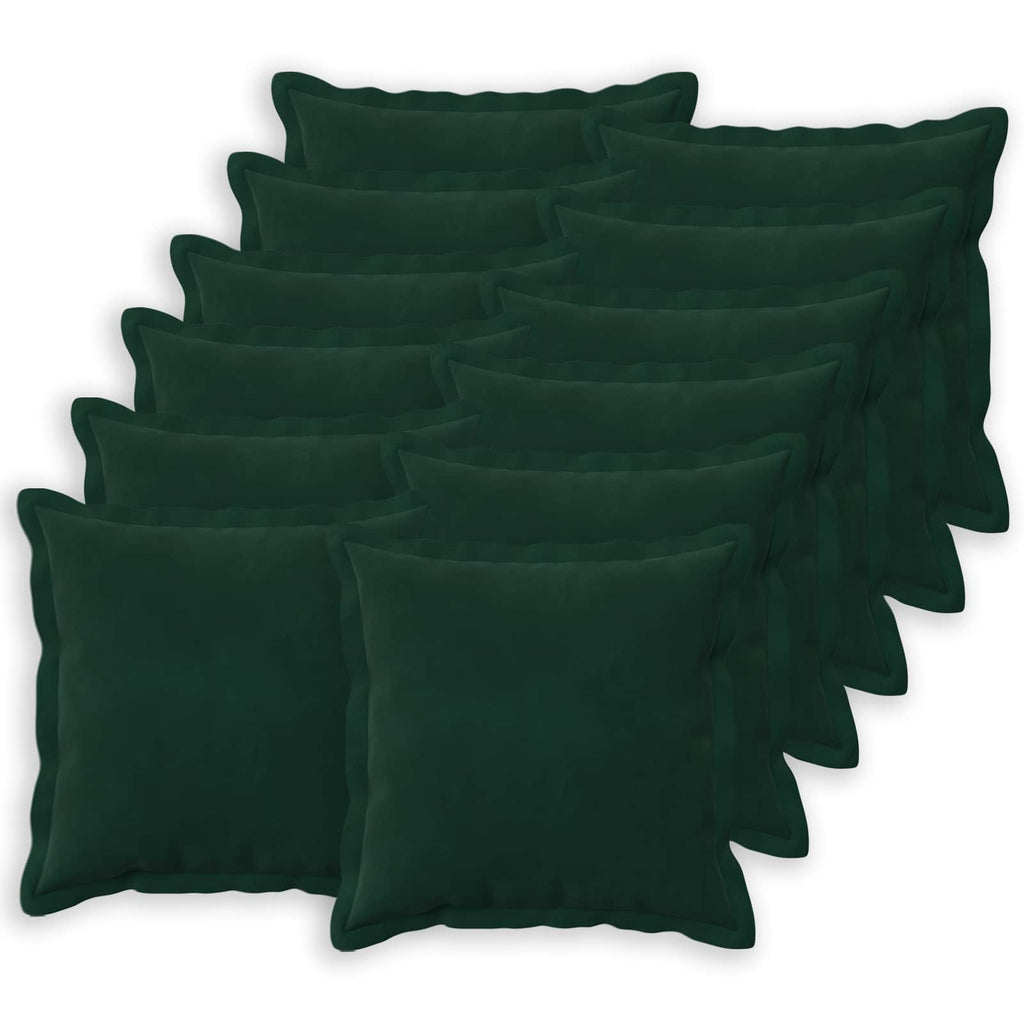 vidaXL Poszewka na poduszkę 12 pcs HOUTEN Ciemnozielony 50 x 50 cm