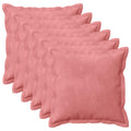 vidaXL Poszewka na poduszkę 6 pcs HOUTEN różowy 50 x 50 cm Welur
