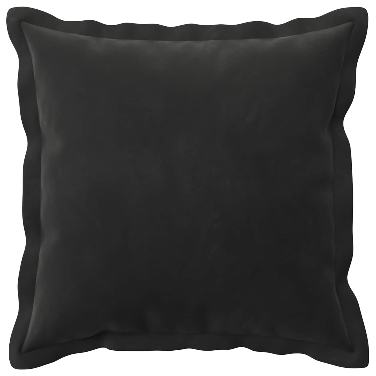 vidaXL Poszewka na poduszkę 6 pcs HOUTEN Czarny 50 x 50 cm Welur