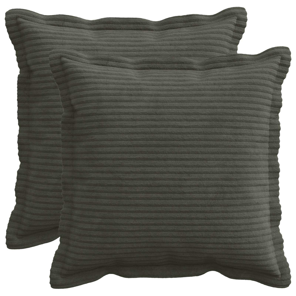 vidaXL Poszewka na poduszkę 2 szt. HOUTEN antracytowy 50 x 50 cm