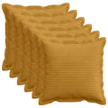 vidaXL Poszewka na poduszkę 6 szt. HOUTEN żółty 50 x 50 cm sztruks