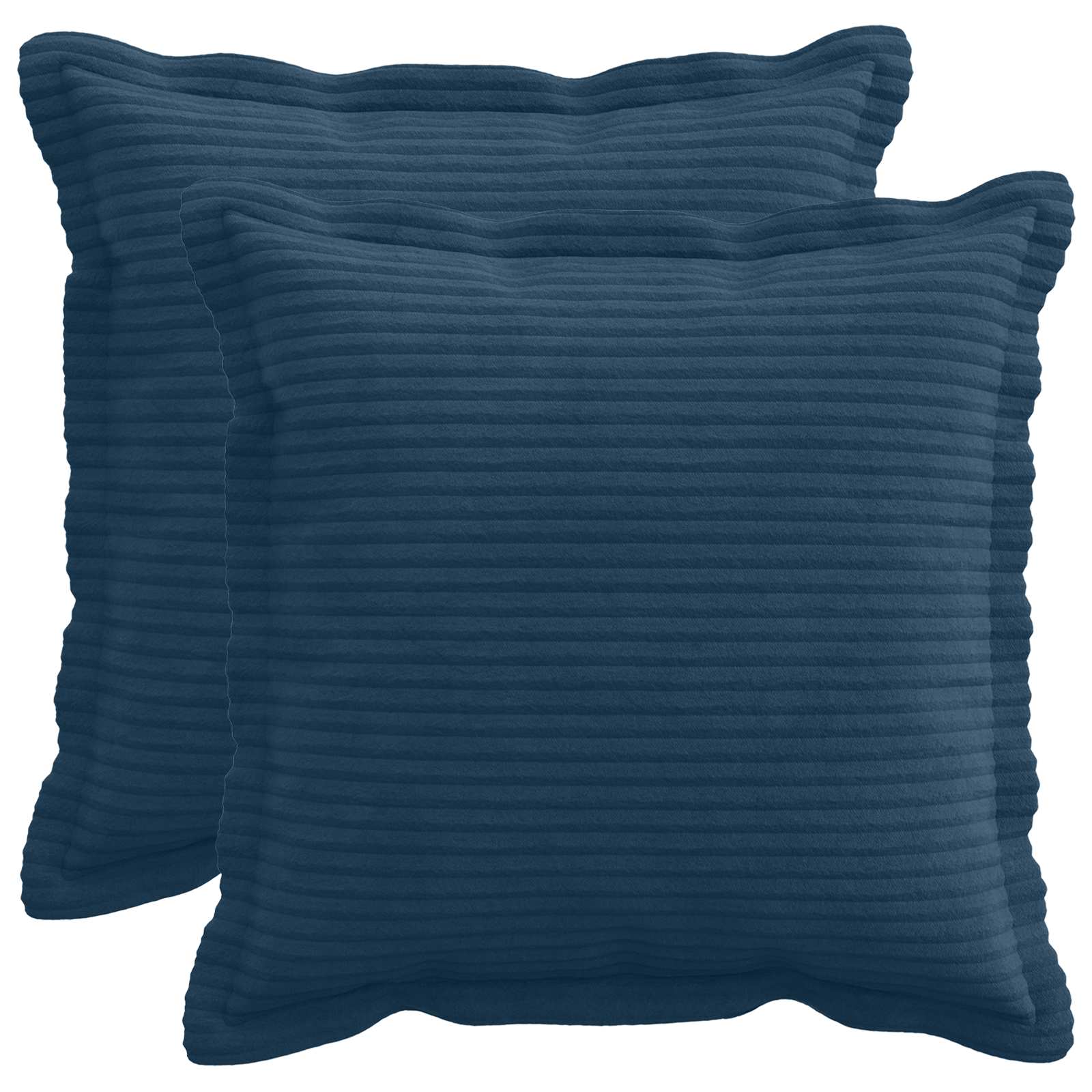 vidaXL Poszewka na poduszkę 2 szt. HOUTEN Granatowy 50 x 50 cm sztruks