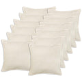 vidaXL Poszewka na poduszkę 12 pcs HOUTEN kremowy 50 x 50 cm Bouclé