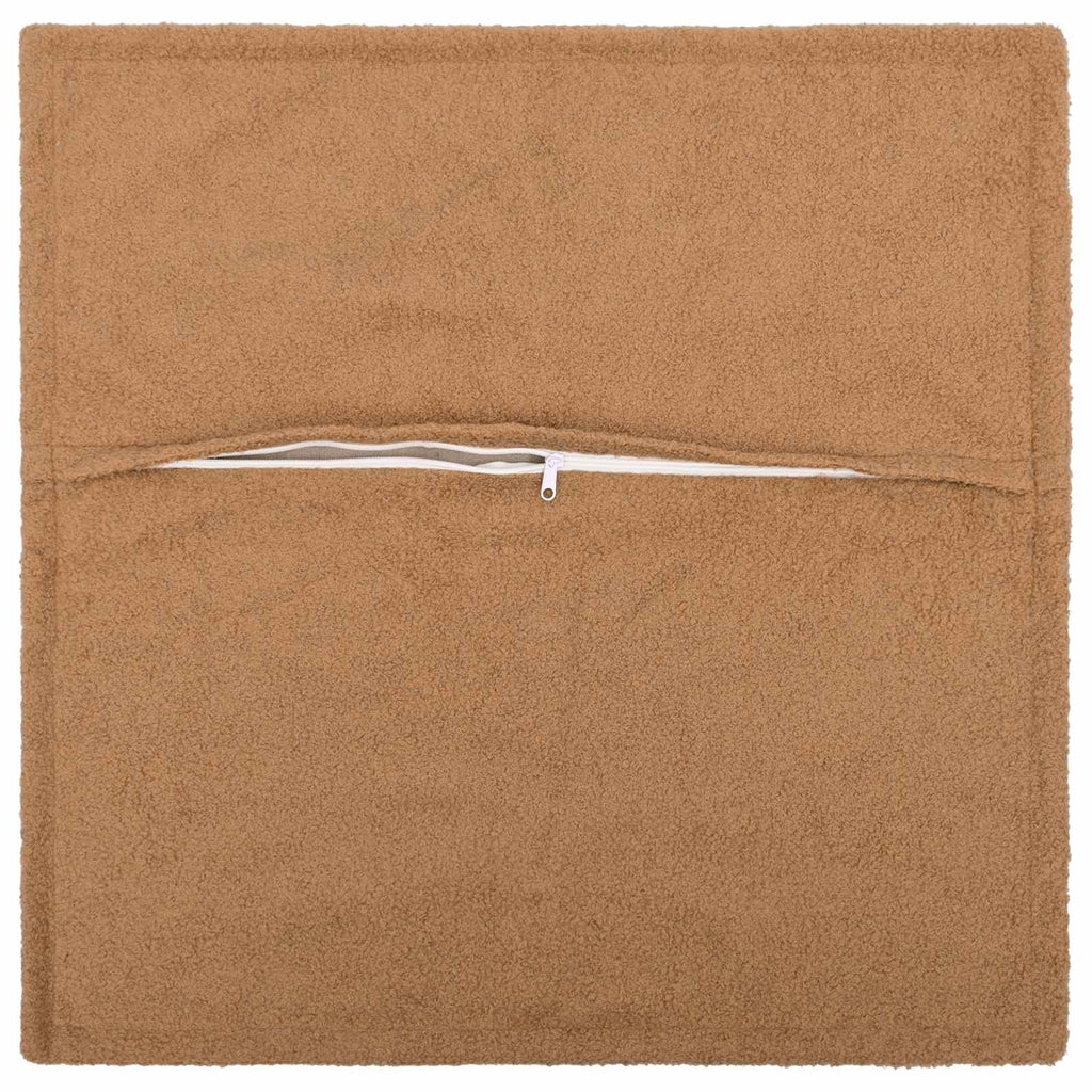 vidaXL Poszewka na poduszkę 12 pcs HOUTEN Beżowy 50 x 50 cm Bouclé