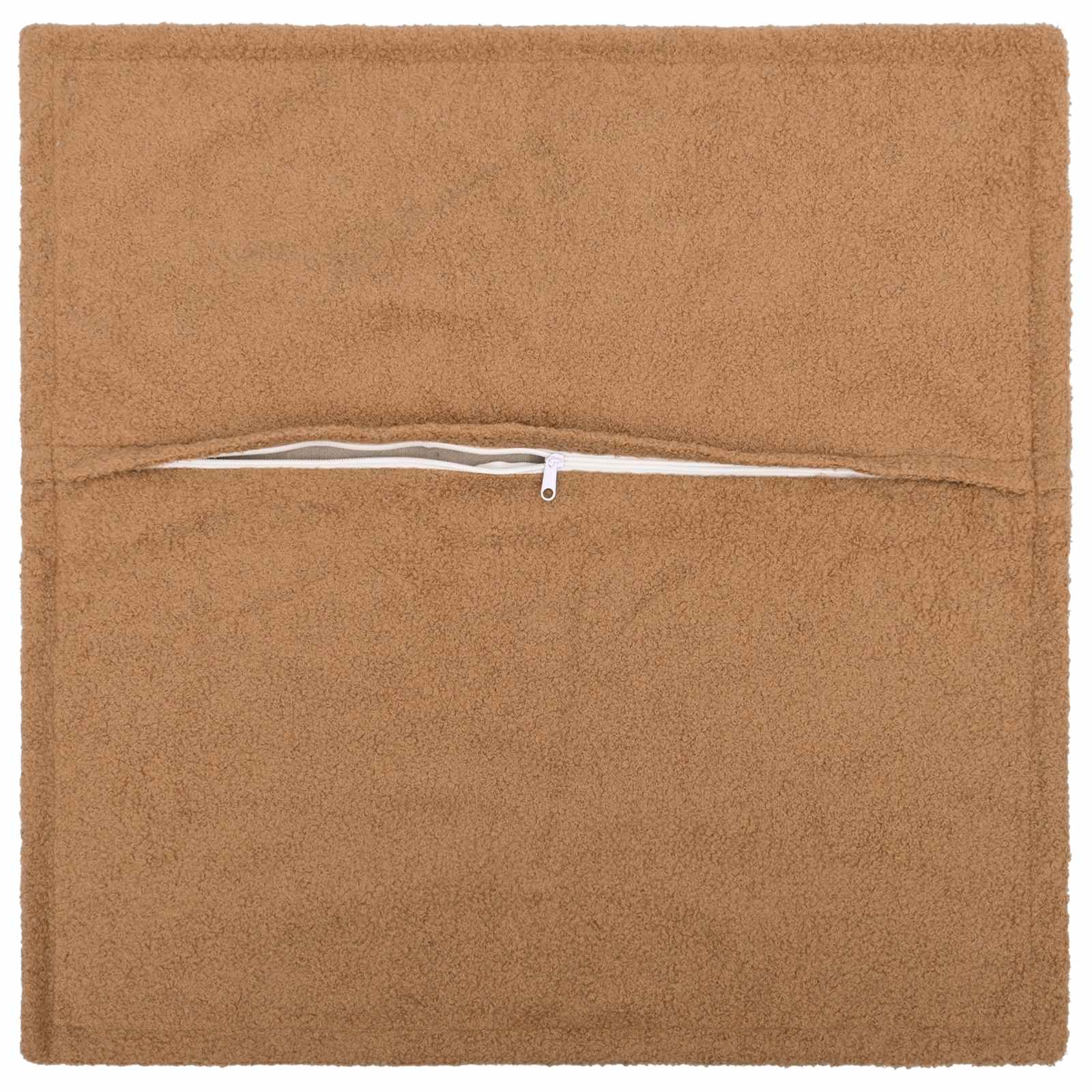 vidaXL Poszewka na poduszkę 12 pcs HOUTEN Beżowy 50 x 50 cm Bouclé