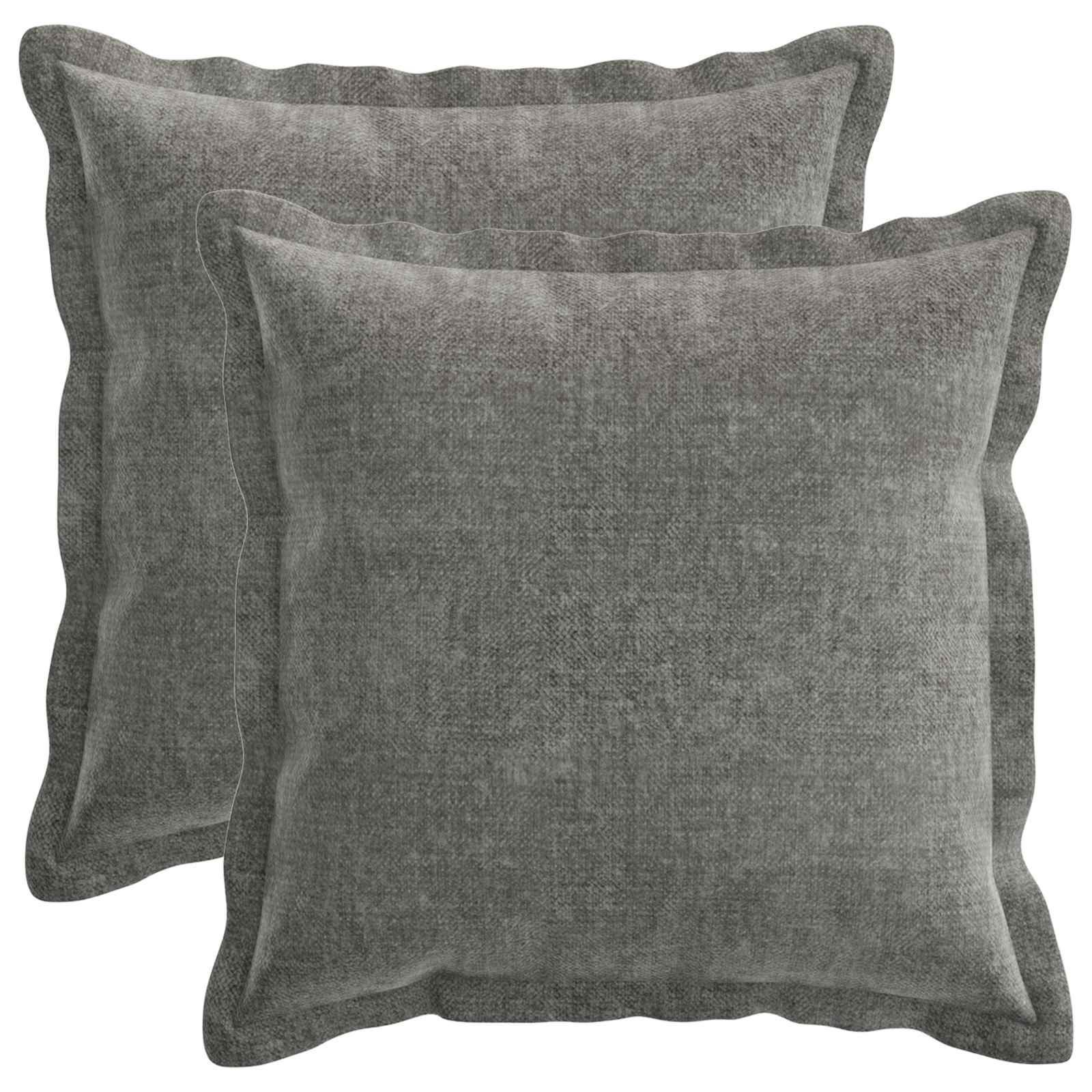 vidaXL Poszewka na poduszkę 2 pcs HOUTEN ciemnoszary 50 x 50 cm