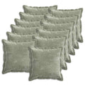 vidaXL Poszewka na poduszkę 12 pcs HOUTEN zielony 50 x 50 cm
