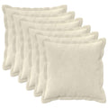 vidaXL Poszewka na poduszkę 6 pcs HOUTEN kremowy 50 x 50 cm