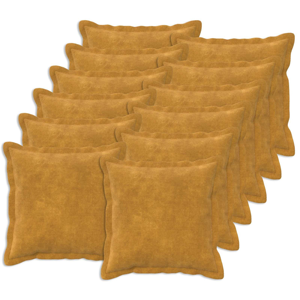 vidaXL Poszewka na poduszkę 12 pcs HOUTEN żółty 50 x 50 cm