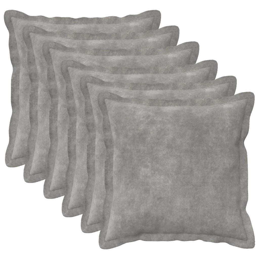 vidaXL Poszewka na poduszkę 6 pcs HOUTEN jasnoszary 50 x 50 cm