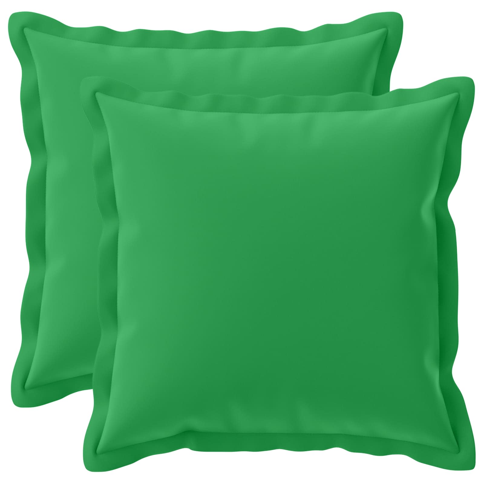 vidaXL Poszewka na poduszkę 2 szt. HOUTEN zielony 50 x 50 cm Poliester