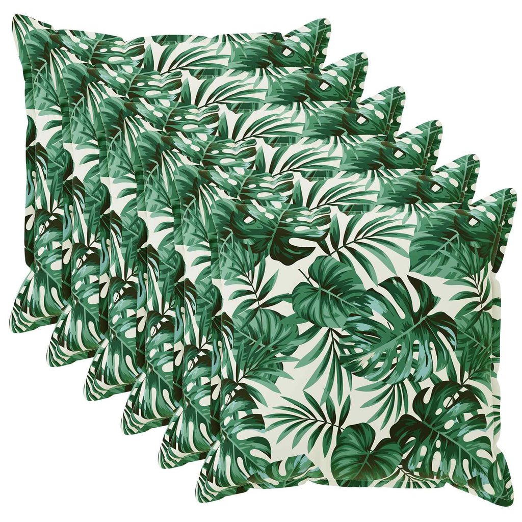 vidaXL Poszewka na poduszkę 6 szt. HOUTEN motyw liści 50 x 50 cm