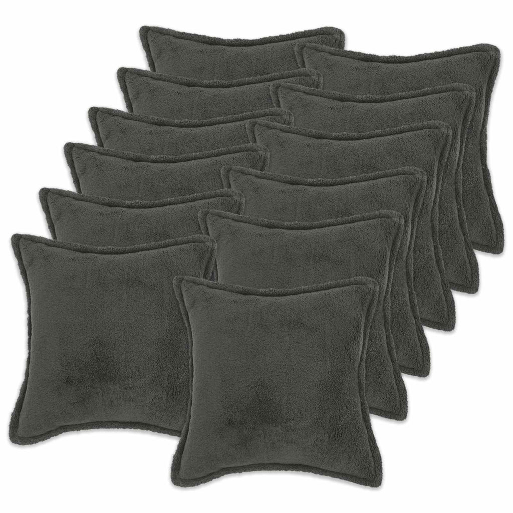 vidaXL Poszewka na poduszkę 12 pcs HOUTEN ciemnoszary 50 x 50 cm