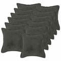 vidaXL Poszewka na poduszkę 12 pcs HOUTEN ciemnoszary 50 x 50 cm