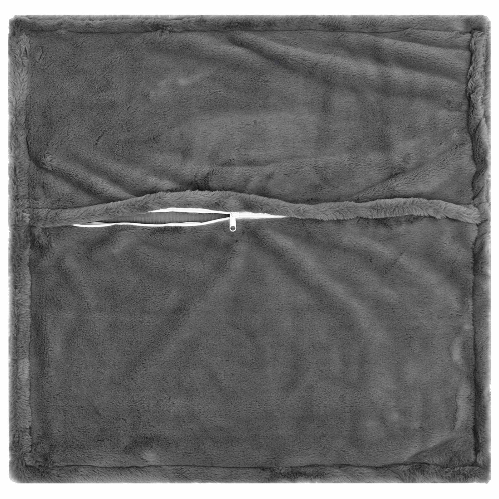 vidaXL Poszewka na poduszkę 6 szt. HOUTEN ciemnoszary 50 x 50 cm