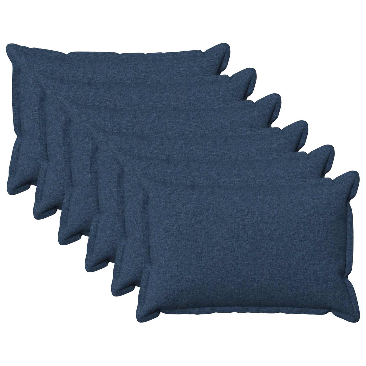 vidaXL Poszewka na poduszkę 6 pcs HOUTEN niebieski 50 x 70 cm