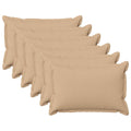 vidaXL Poszewka na poduszkę 6 pcs HOUTEN kremowy 50 x 70 cm