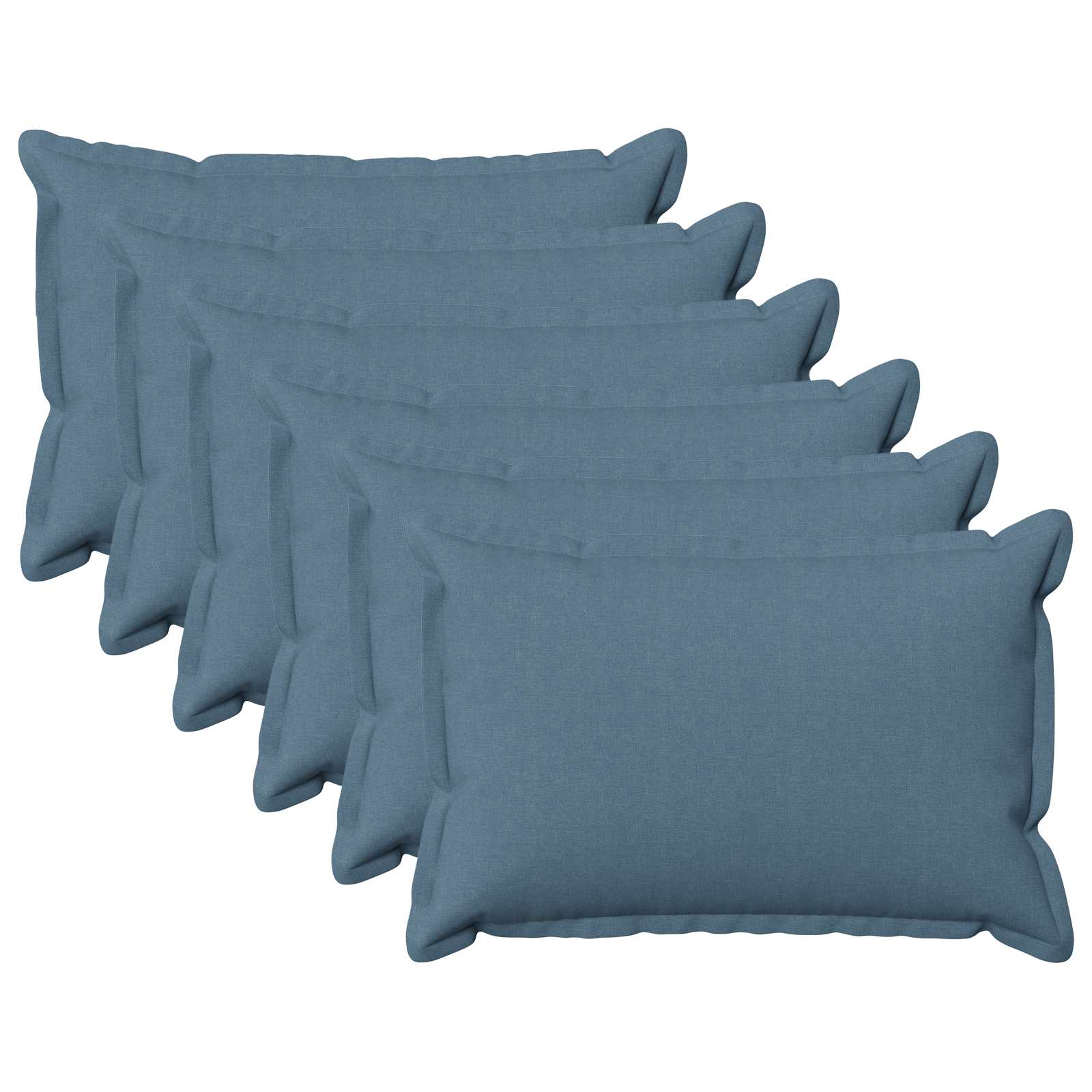 vidaXL Poszewka na poduszkę 6 pcs HOUTEN Niebieski dżins 50 x 70 cm