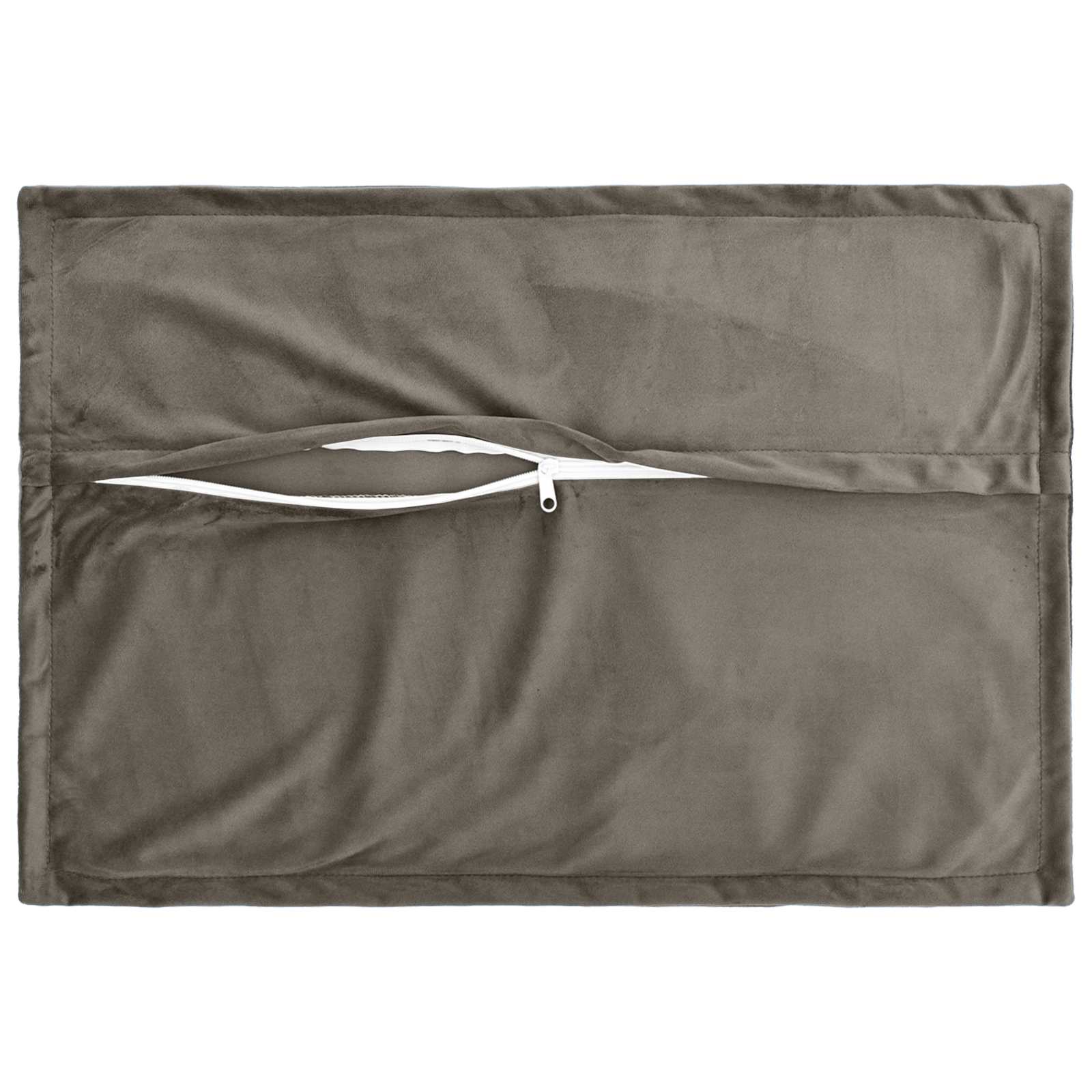 vidaXL Poszewka na poduszkę 6 pcs HOUTEN jasnoszary 50 x 70 cm Welur