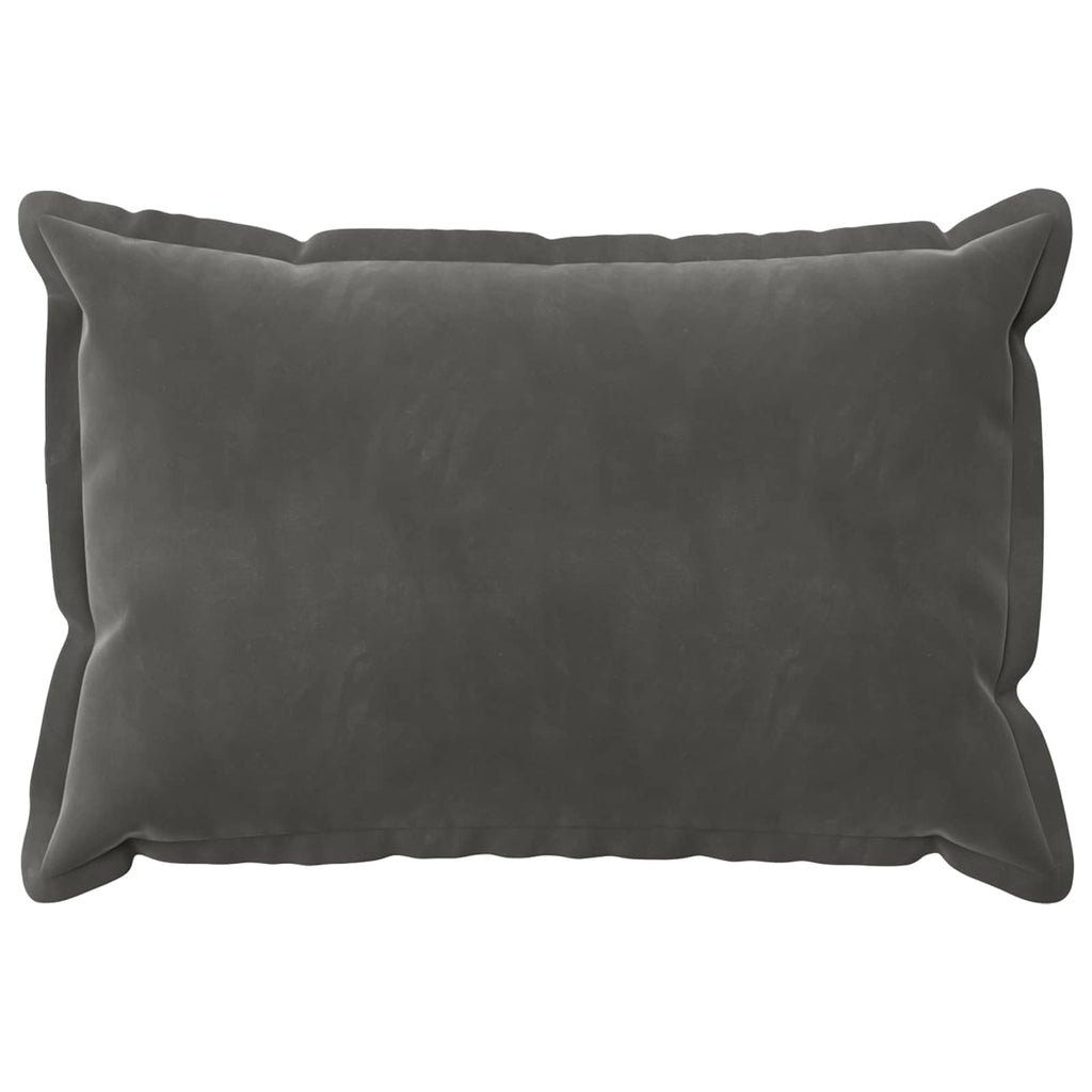 vidaXL Poszewka na poduszkę 2 pcs HOUTEN ciemnoszary 50 x 70 cm Welur