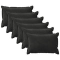 vidaXL Poszewka na poduszkę 6 pcs HOUTEN Czarny 50 x 70 cm Welur