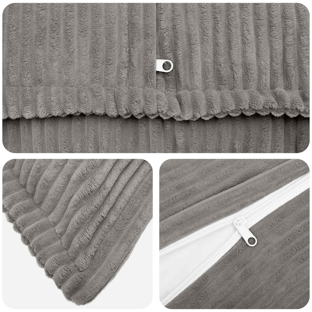 vidaXL Poszewka na poduszkę 2 szt. HOUTEN jasnoszary 50 x 70 cm