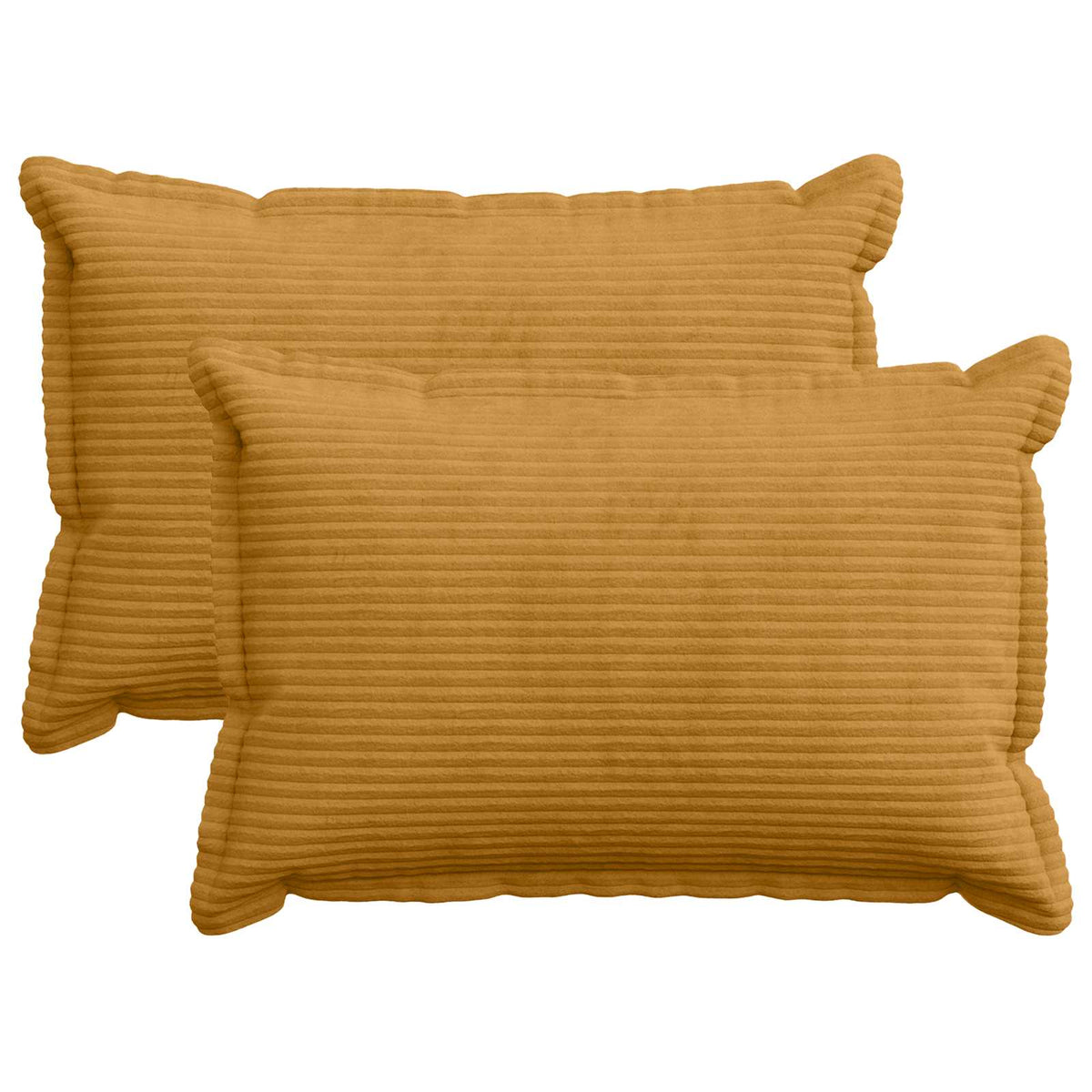 vidaXL Poszewka na poduszkę 2 szt. HOUTEN żółty 50 x 70 cm sztruks
