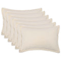 vidaXL Poszewka na poduszkę 6 pcs HOUTEN kremowy 50 x 70 cm Bouclé