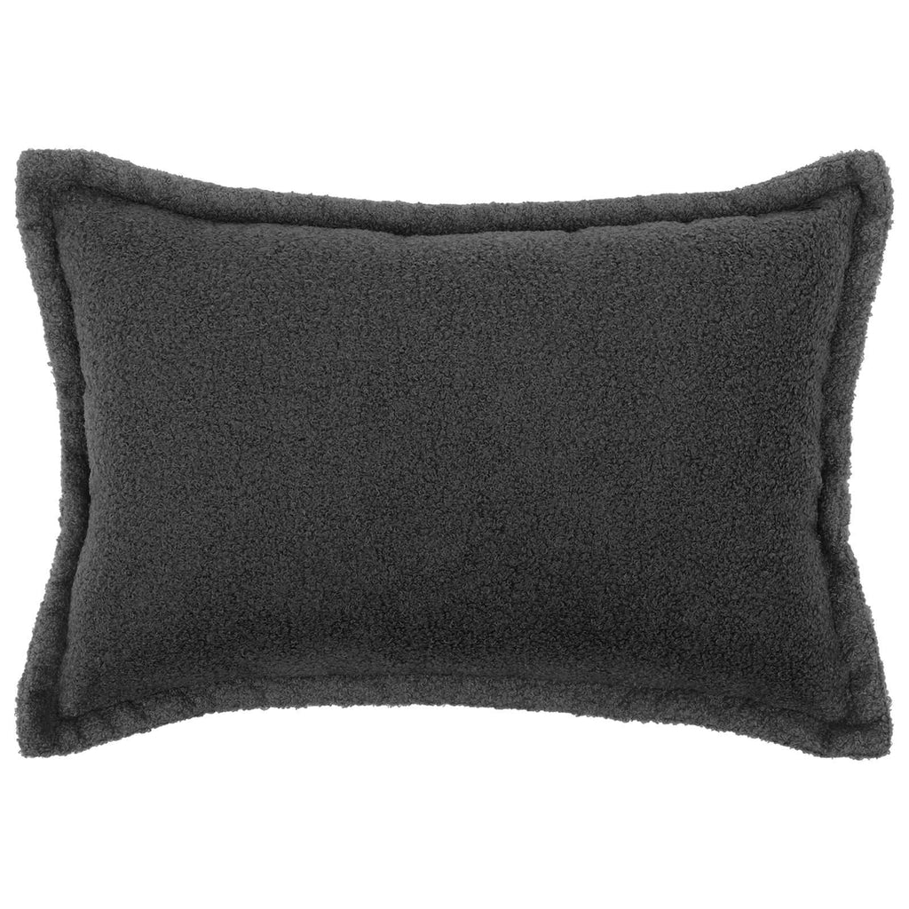 vidaXL Poszewka na poduszkę 2 pcs HOUTEN ciemnoszary 50 x 70 cm Bouclé