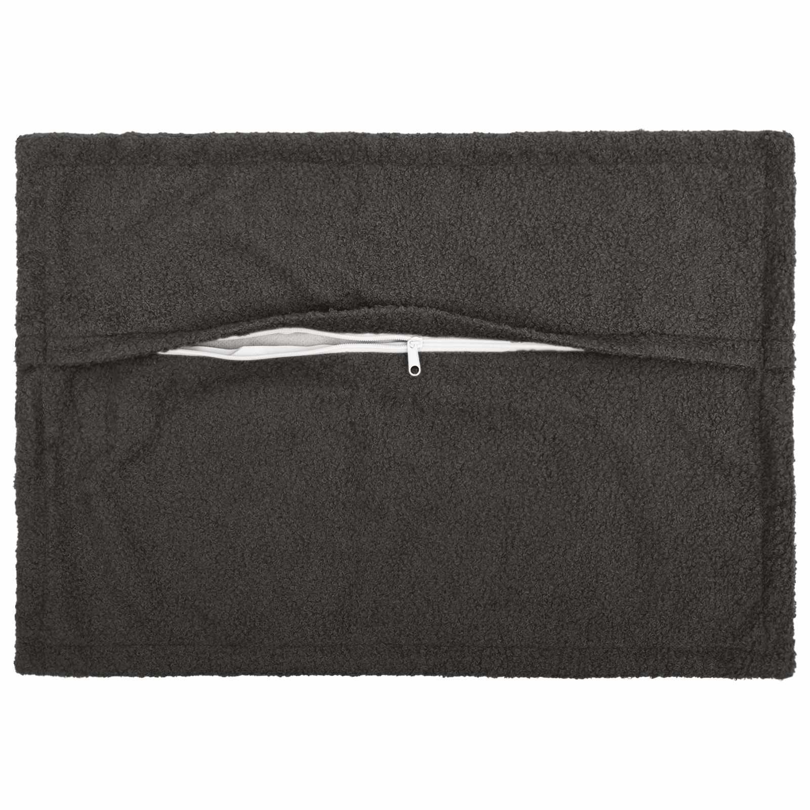 vidaXL Poszewka na poduszkę 6 pcs HOUTEN ciemnoszary 50 x 70 cm Bouclé