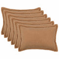vidaXL Poszewka na poduszkę 6 pcs HOUTEN Beżowy 50 x 70 cm Bouclé
