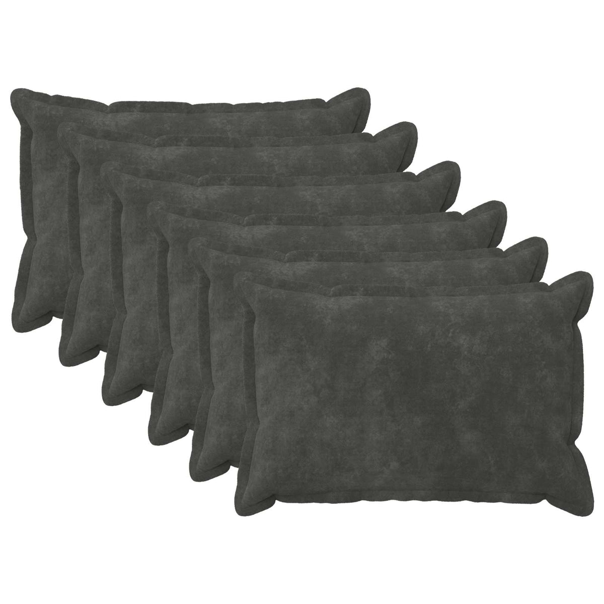 vidaXL Poszewka na poduszkę 6 pcs HOUTEN antracytowy 50 x 70 cm