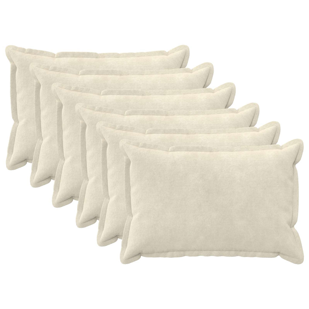 vidaXL Poszewka na poduszkę 6 pcs HOUTEN kremowy 50 x 70 cm