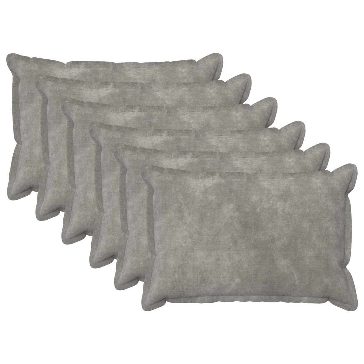 vidaXL Poszewka na poduszkę 6 pcs HOUTEN jasnoszary 50 x 70 cm