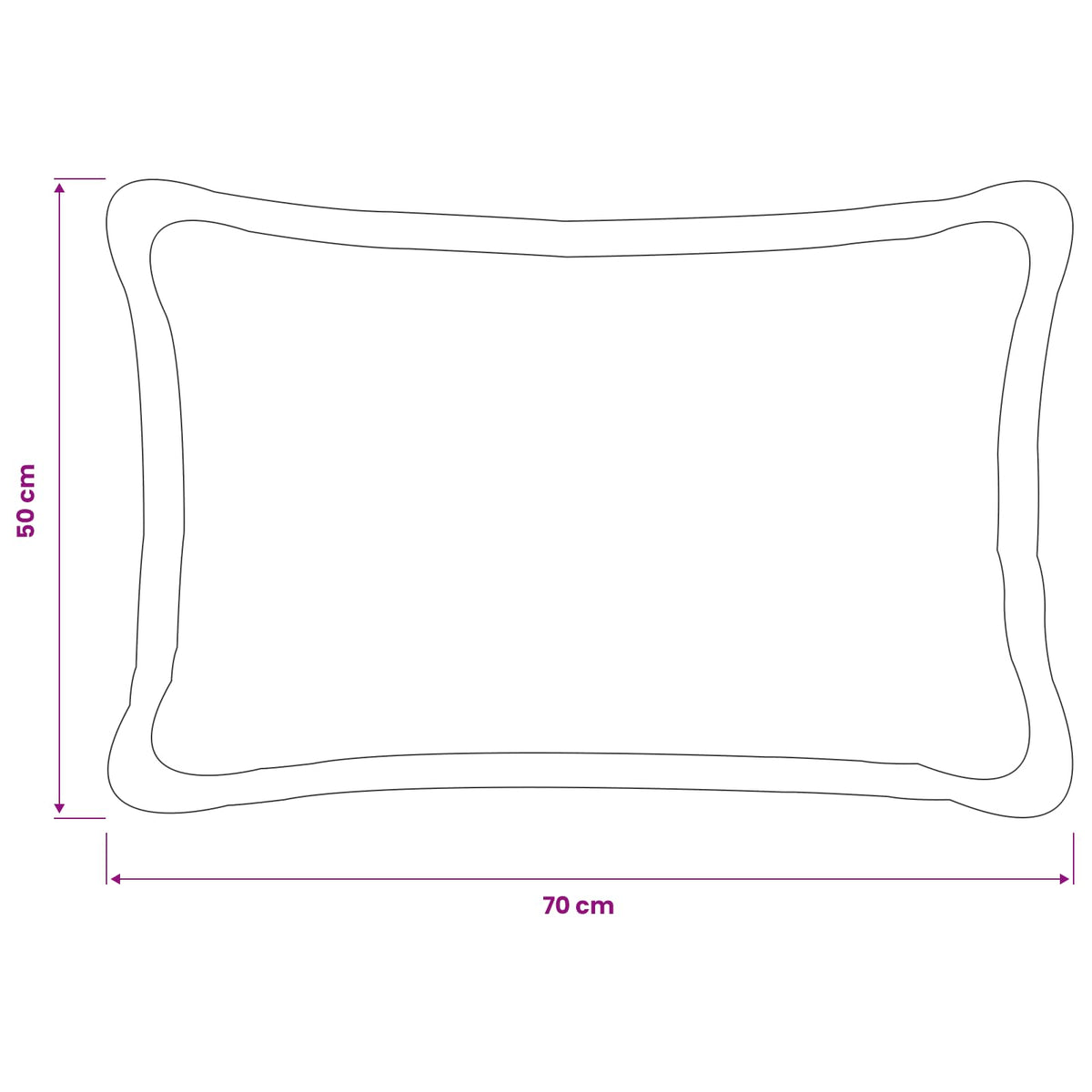 vidaXL Poszewka na poduszkę 6 pcs HOUTEN Ciemnozielony 50 x 70 cm