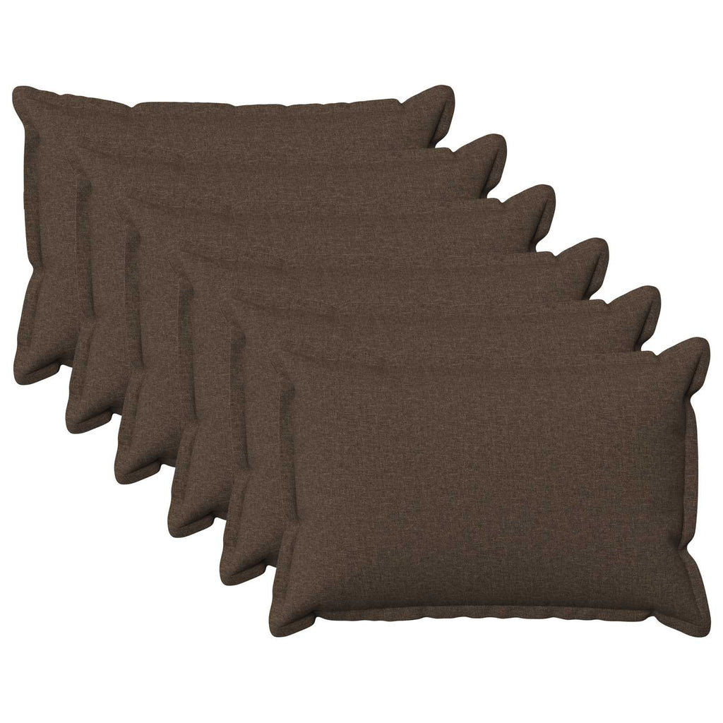vidaXL Poszewka na poduszkę 6 pcs HOUTEN Ciemnoszary 50 x 75 cm