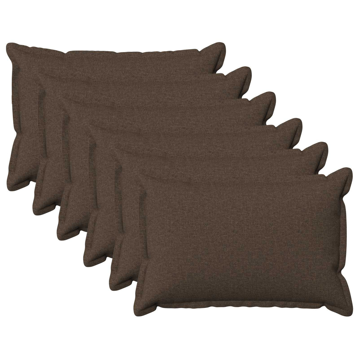 vidaXL Poszewka na poduszkę 6 pcs HOUTEN Ciemnoszary 50 x 75 cm