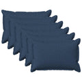 vidaXL Poszewka na poduszkę 6 pcs HOUTEN niebieski 50 x 75 cm