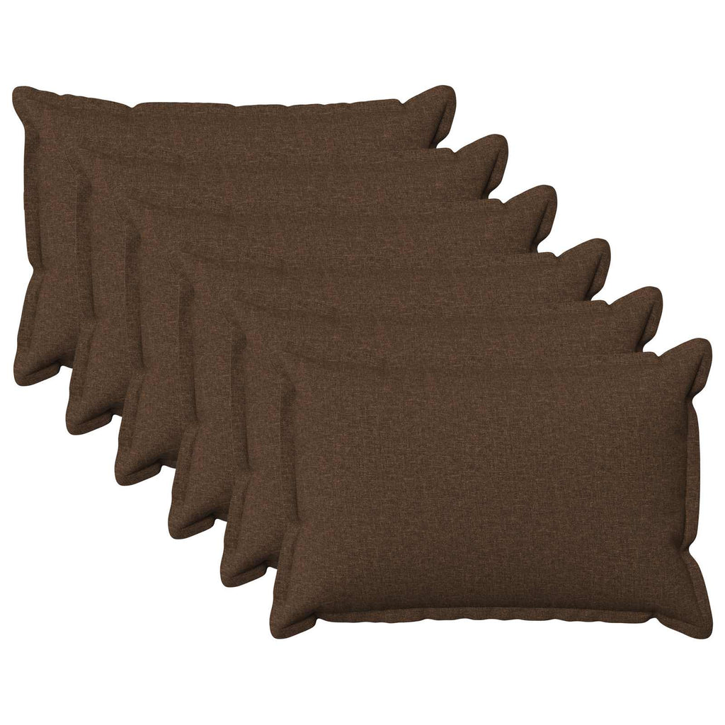 vidaXL Poszewka na poduszkę 6 pcs HOUTEN brązowy 50 x 75 cm